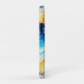 *~* 2 Waterverf Zee strand parasol zand Case-Mate iPhone Case (Achterkant/rechts)