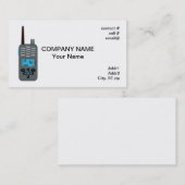 2-wegradio visitekaartje (Voorkant / Achterkant)