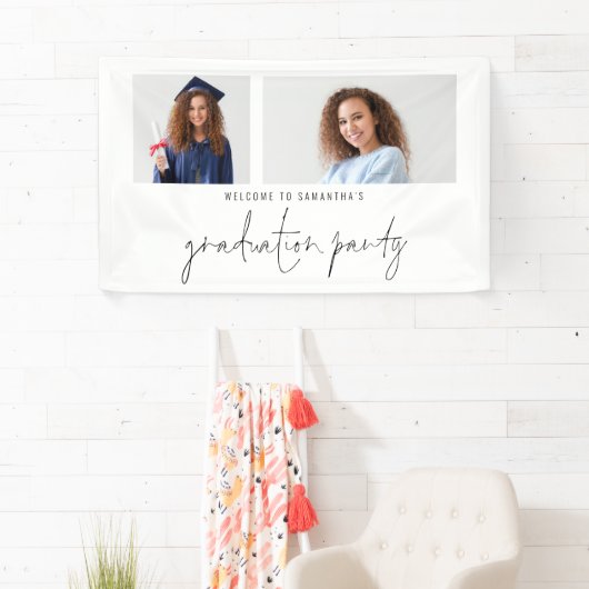 2 Welkome GraduPartij fotoscript Spandoek (Insitu)