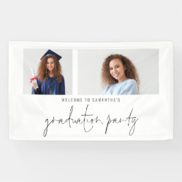 2 Welkome GraduPartij fotoscript Spandoek