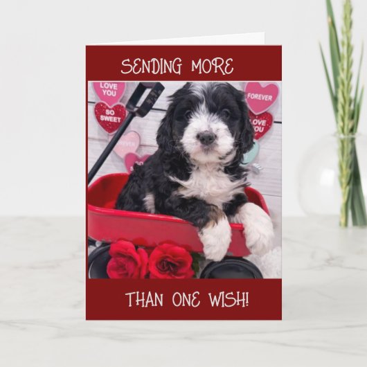 2 WENSEN AAN MIJN BESTE VRIEND OP JE VERJAARDAG KAART (Voorkant)