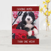 2 WENSEN AAN MIJN BESTE VRIEND OP JE VERJAARDAG KAART (Gele Bloem)