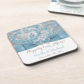 #2 Winter Wonderland Wedding Favor Onderzetter Set (Linkerzijde)