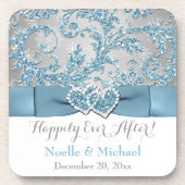 #2 Winter Wonderland Wedding Favor Onderzetter Set (Voorkant)