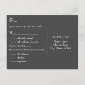 2 Wit geschilderde Rozen Elegante bruiloft RSVP Uitnodiging Briefkaart (Achterkant)