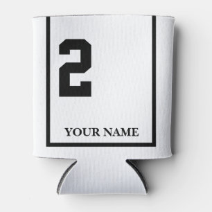 2 Wit met Zwart Paard Zadeldeken Custom Blikjeskoeler