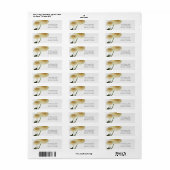 2 Witte Geschilderde Rozen Elegante Bruids-Shower Etiket (Full Sheet)
