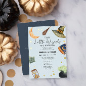 2 Wizards Brewing Twin Boys Halloween Baby shower Folie Uitnodiging