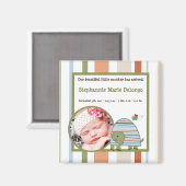 2 "x2" aankondiging magneet Laguna strand schildpa (Voorkant / Achterkant)