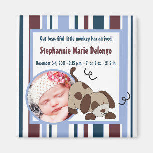 2 "x2" aankondiging magneet Lil League Puppy Dog