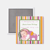2 "x2" aankondiging magneet Sweet Safari (Voorkant / Achterkant)