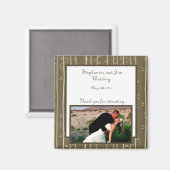 2"x2" Aankondigingsmagneet Bamboo Bliss Magneet (Voorkant / Achterkant)