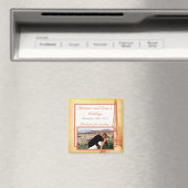 2"x2" Aankondigingsmagneet Paris Peach Magneet (Insitu (Vaatwasser))