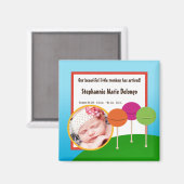 2 "x2" aankondigingsmagneet Snoep Land Ice Cream Magneet (Voorkant / Achterkant)