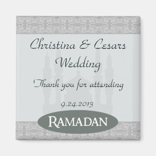 2"x2" Aankondigingsmagneet Zachte Blauwe Islamitis Magneet