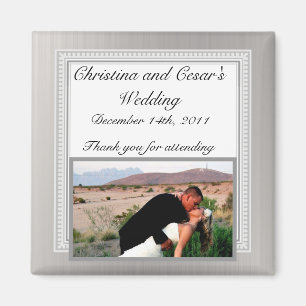 2"x2" Aankondigingsmagneet Zwart Eiffeltoren Magneet