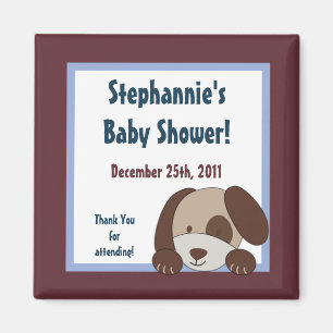 2 "x2" Favor Magnet Lil League Puppy Hondensport