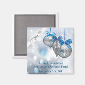 2 "x2" Favor Magnet Ornamenten Sneeuwvlokken Sneeu (Voorkant / Achterkant)