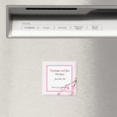 2 "x2" Favor Magnet Pink Cherry Blossom (Insitu (Vaatwasser))