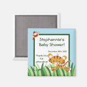 2 "x2" Favor Magnet Rain-forest Oerwoud Animal (Voorkant / Achterkant)