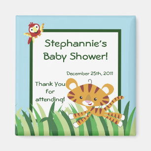 2 "x2" Favor Magnet Rain-forest Oerwoud Animal