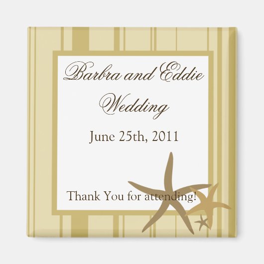 2 "x2" Favor Magnet Sandy Beach (Voorkant)