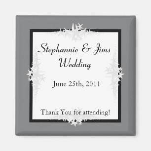 2 "x2" Favor Magnet Zomerliefde en Zeeschelpen