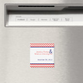 2 "x2" Favoriet Magneet Koraal Marine Blauw Chevro (Insitu (Vaatwasser))