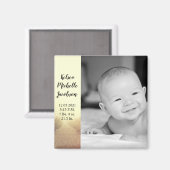 2 "x2" Geboorte Aankondiging Magnet Sunrise Pathwa (Voorkant / Achterkant)