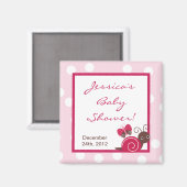 2 "x2" Magneet Favor Berry Garden Lady Bug (Voorkant / Achterkant)