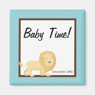 2 "x2" Magneet Favor Blue Oerwoud Lion