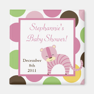 2 "x2" Magnet Favoriet Oerwoud Queen Pink Tiger Sa