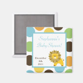 2 "x2"Oerwoud King Lion Safari Zoo Magnet Favor (Voorkant / Achterkant)