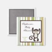 2 "x2" Party Favor Magnet Monkey Time Zoo Dier (Voorkant / Achterkant)