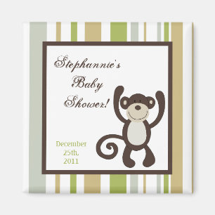 2 "x2" Party Favor Magnet Monkey Time Zoo Dier