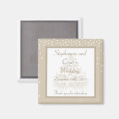 2"x2" reclame magneet Oude Stad Kerstmis (Voorkant / Achterkant)