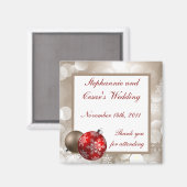 2"x2" reclame magneet Winter Blur (Voorkant / Achterkant)