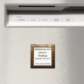 2"x2" reclame magneet Winter Bruin / Sterren (Insitu (Vaatwasser))