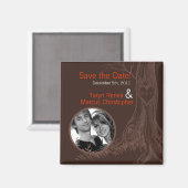 2 "x2" Save the Date Magnet Herfst Tree Initiaal C (Voorkant / Achterkant)