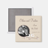 2"x2" Sparen de Datum de Magnet Vogels Bride (Voorkant / Achterkant)