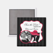 2"x2" Sparen de Datum Formele Petten Elegant Magneet (Voorkant / Achterkant)