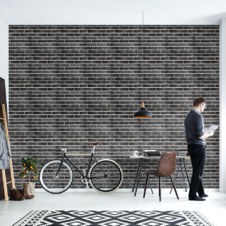 2' x 12' Bakstenen Gestuctuurde Vinyl Behang