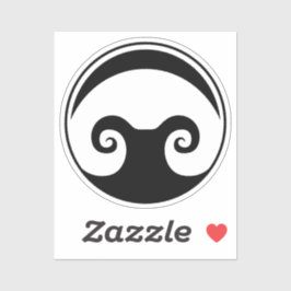 2 x 2-inch Aldarion Sticker Black