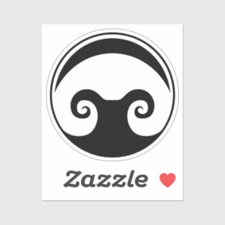 2 x 2-inch Aldarion Sticker Black