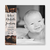 2 x 2-inch geboorteaankondiging Magnet Cowboy Boot (Voorkant)