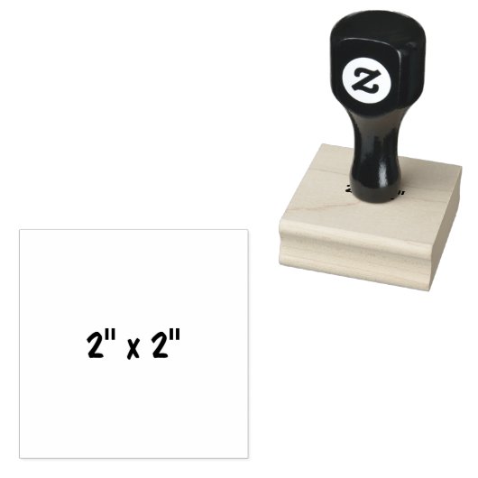2" x 2" rubberstempel (Gestempeld)