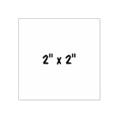 2" x 2" rubberstempel (Afrduk)
