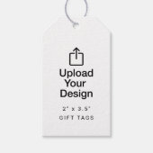 2" x 3,5" cadeau/etiket - upload je ontwerp cadeaulabel (Voorkant)