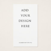 2 x 3,5-inch Cadeaubon/Label voor vier bazen Visitekaartje (Achterkant)