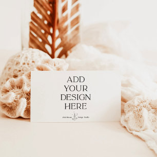 2 x 3,5-inch kaart, aangepast afdrukken   Afgedruk Informatiekaartje